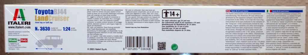 Italeri 3630 1960 - 1984 Toyota Landcruiser BJ 44 1:24