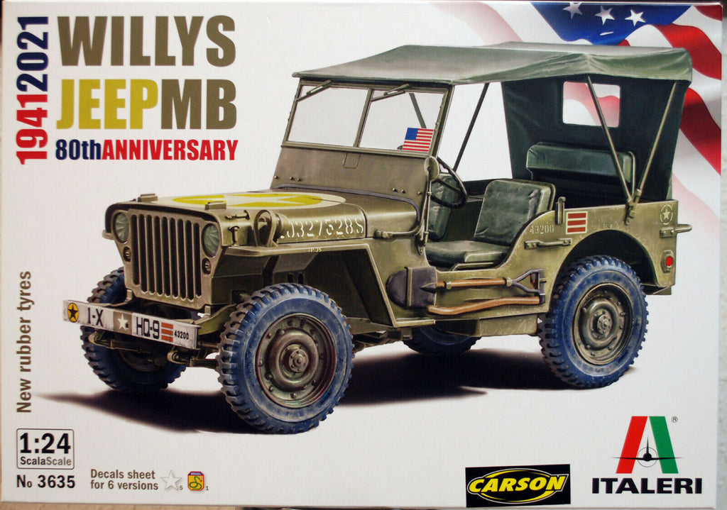 Italeri 3635 1941 Willys Jeep MB 1:24