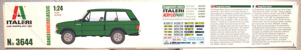 1979 Range Rover Classic  1:24 Italeri 3644
