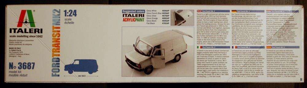 1978 Ford Transit Mk. 2, 1:24, Italeri 3687 wieder 2016 wieder neu