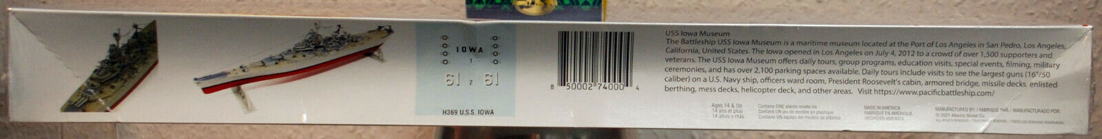 Atlantis 369 USS Iowa BB-61 Schlachtschiff Iowa Klasse 1:535