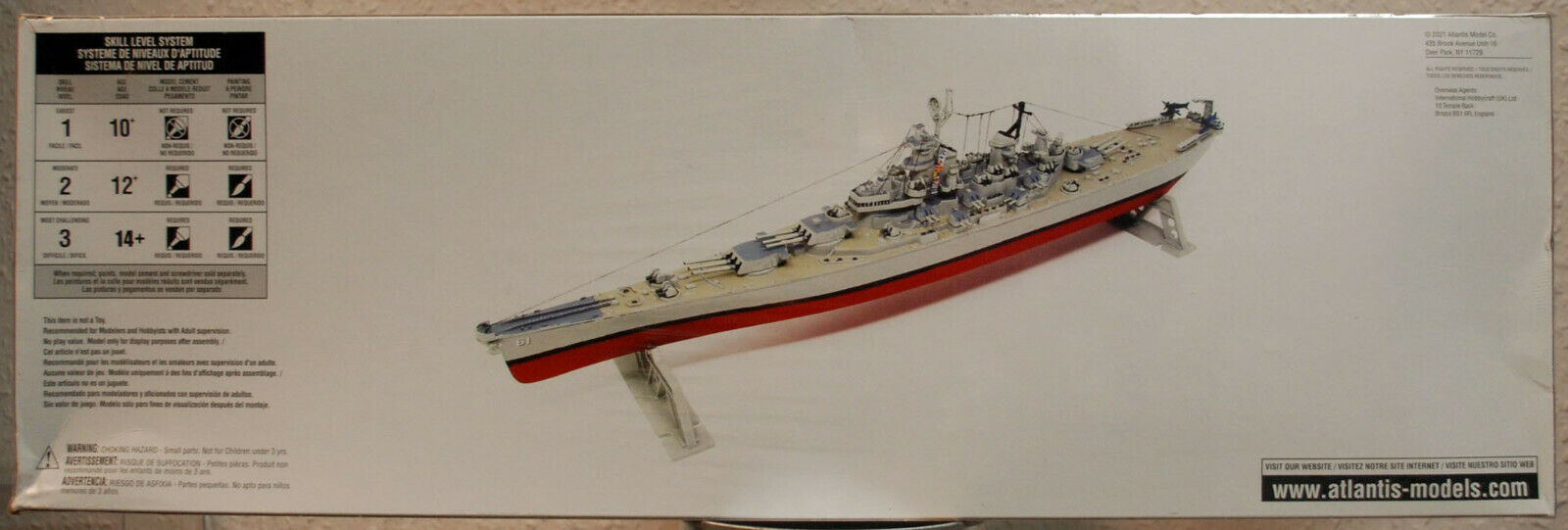 Atlantis 369 USS Iowa BB-61 Schlachtschiff Iowa Klasse 1:535