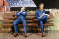 38332B American Diorama Sitting Mechanic Set 1:24 neu 2020