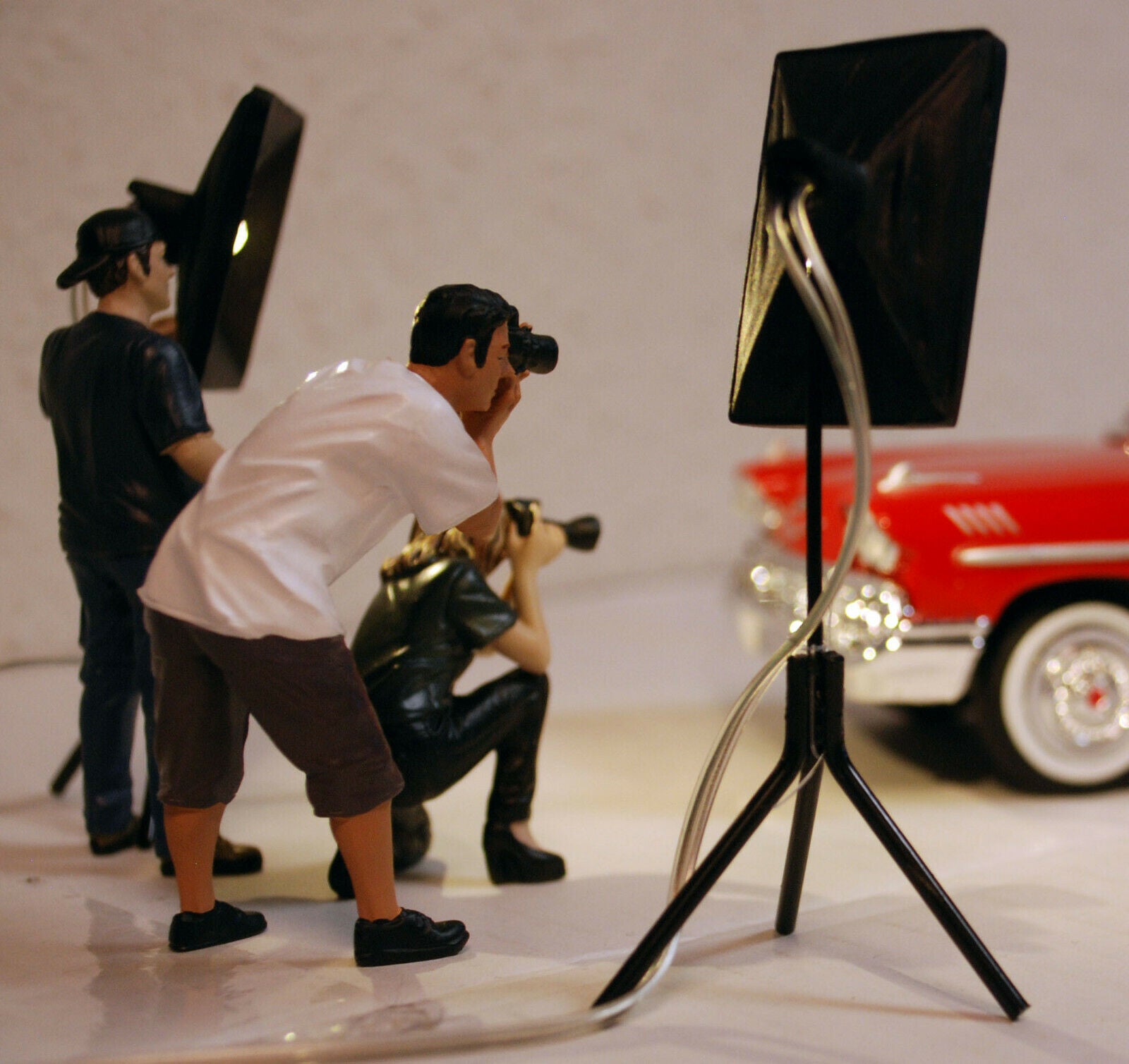 38439 American Diorama Beleuchtungs-Set 2 LED-Strahler 1:24