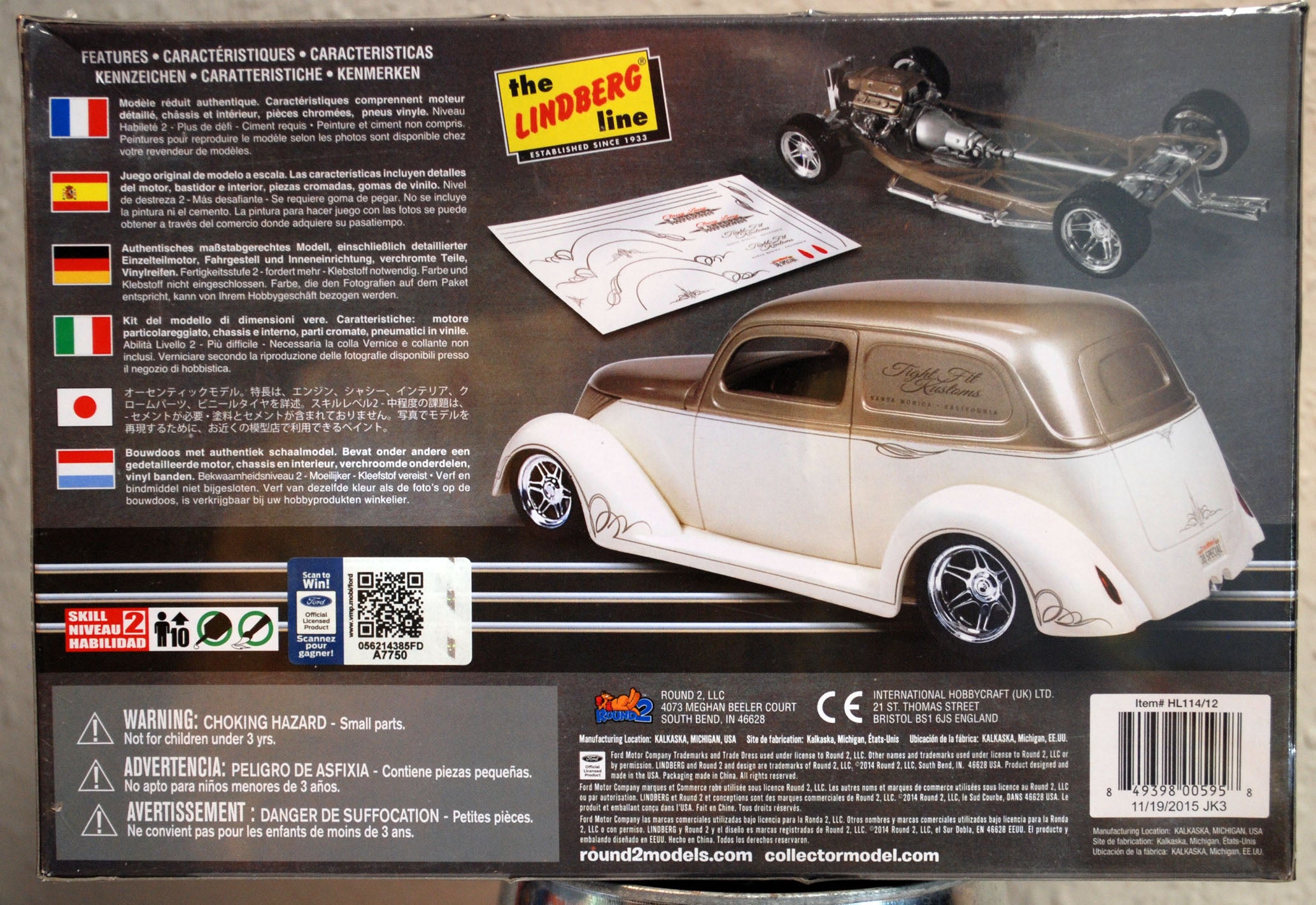 1938 Ford Custom Van 1:24 Lindberg 114