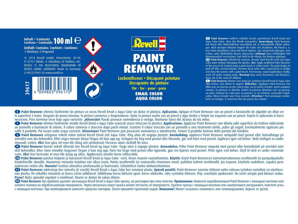 Revell Color Paint Remover 100 ml Modellbau Lackentferner 39617