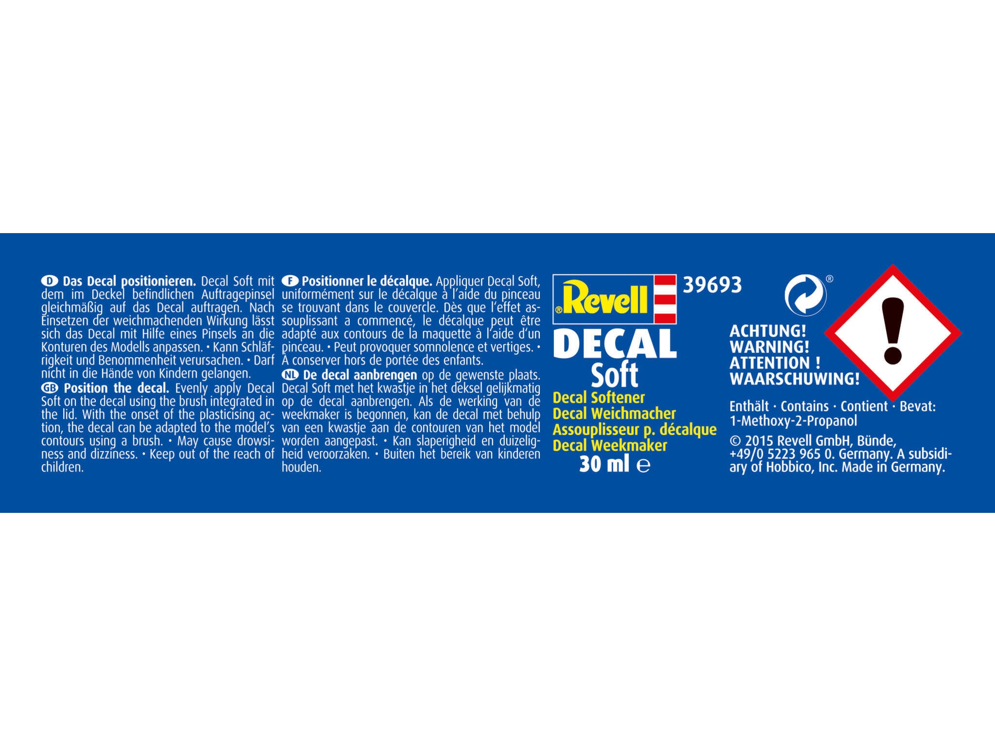 Revell 39693 Decal Soft Weichmacher für Abziehbilder Decals