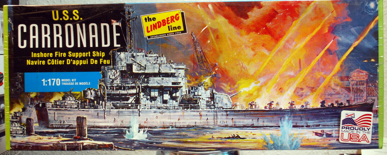 U.S.S. Carronade Inshore  Fire Support Ship 1:170 Lindberg 403