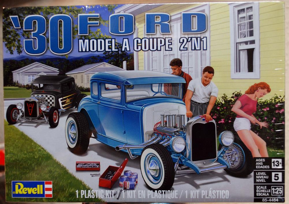 Revell 4464 Bausatz 1929 Ford Model A Coupe 2´n1 1:25 neu 2021