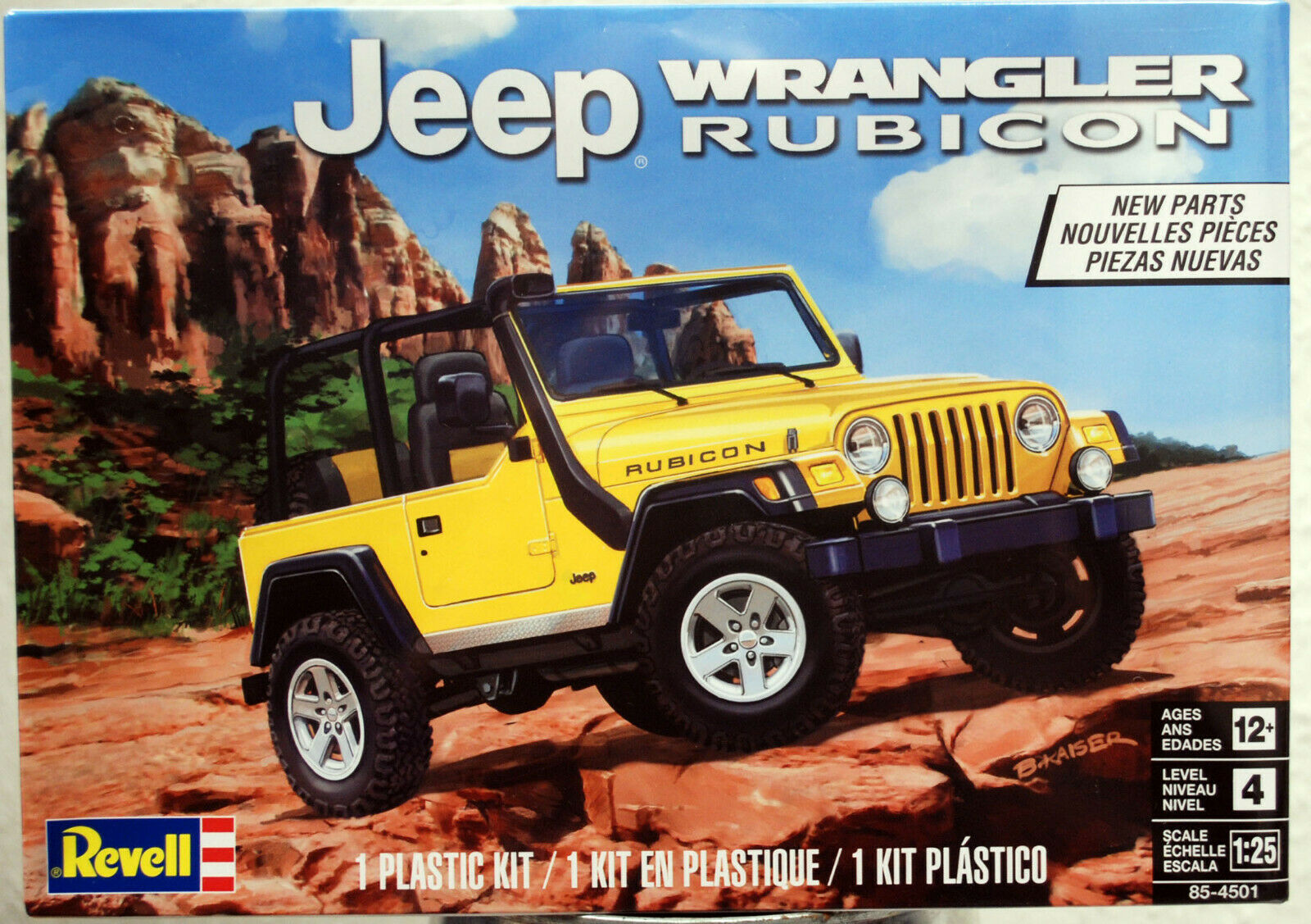 Revell 4501 2003 Jeep Wrangler Rubicon 1:25 neu 2020 USA Bausatz