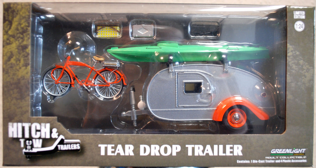 Green Light 18460B 1947 Ken Skill Teardrop Camping Trailer Camping Anhänger 1:24