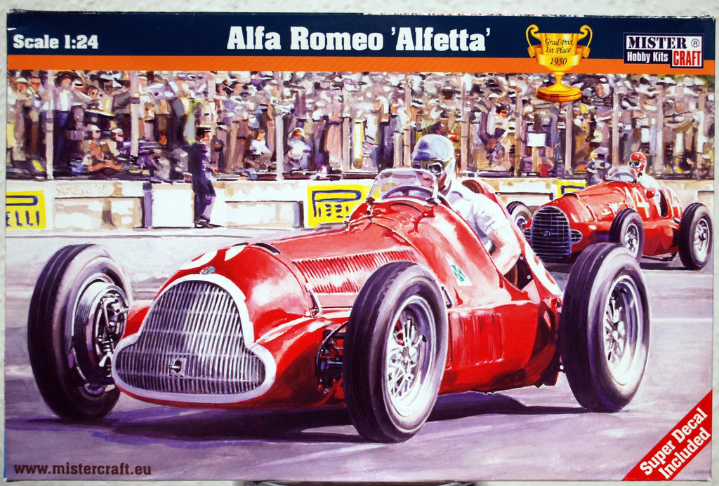 1950 Alfa Romeo Alfetta GP Grand Prix F1 1:24 Mistercraft Smer 042226