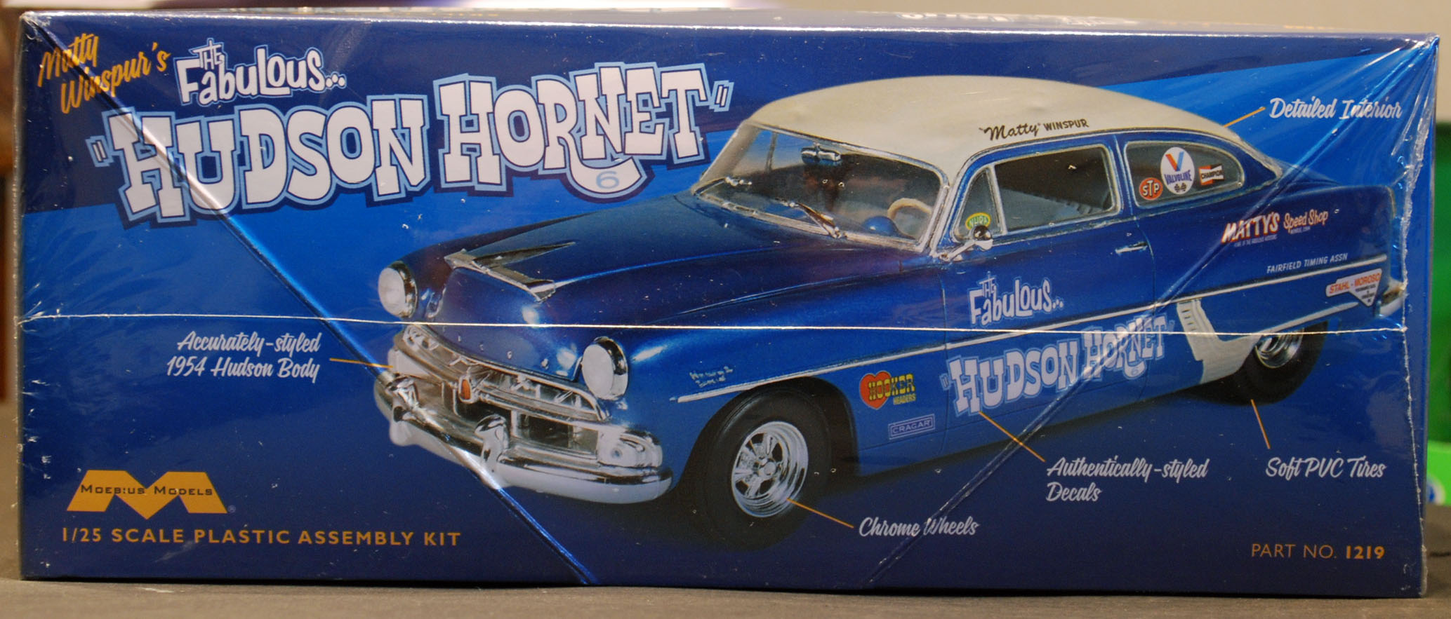 Moebius 1219 1954 The Fabulous Hudson Hornet Matty Winspur 1:25