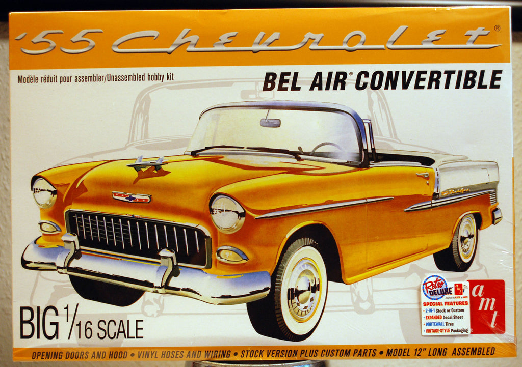 1955 Chevrolet Bel Air Convertible 1:16 AMT 1134 wieder neu 2019