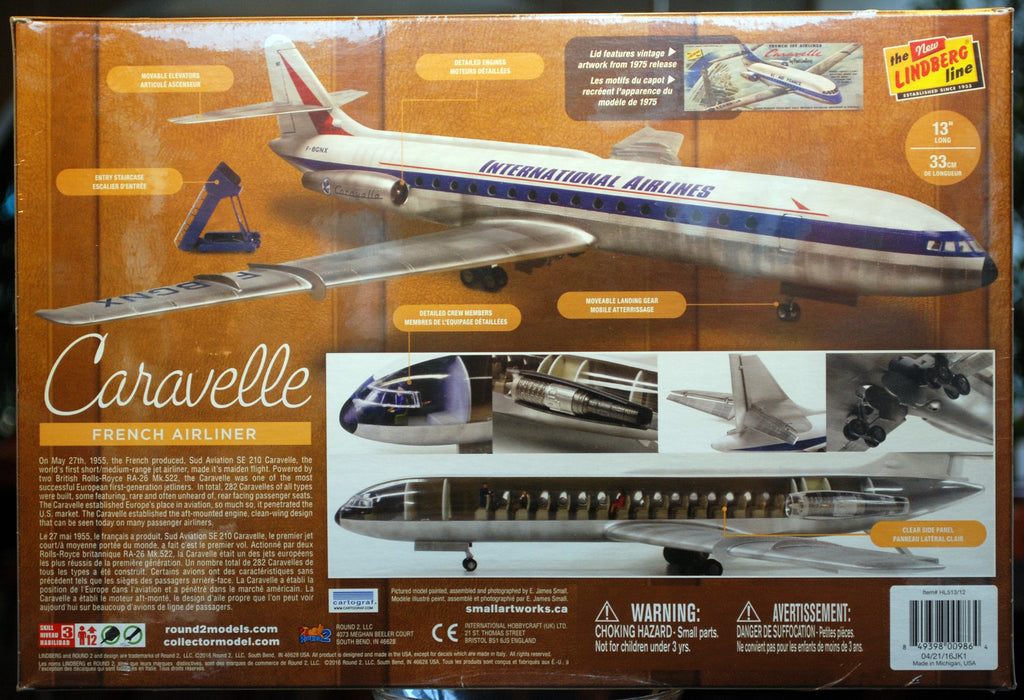 Lindberg 513 1955 Caravelle SE 210 1:96 Bausatz