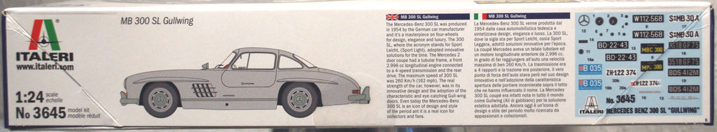 1955 Mercedes Benz 300 SL 1:24 Italeri 3645