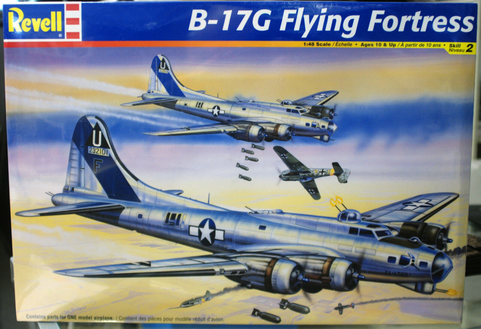 Revell 5600 B 17 G Flying Fortress WW II Bomber 1:48 Flugzeug Bausatz