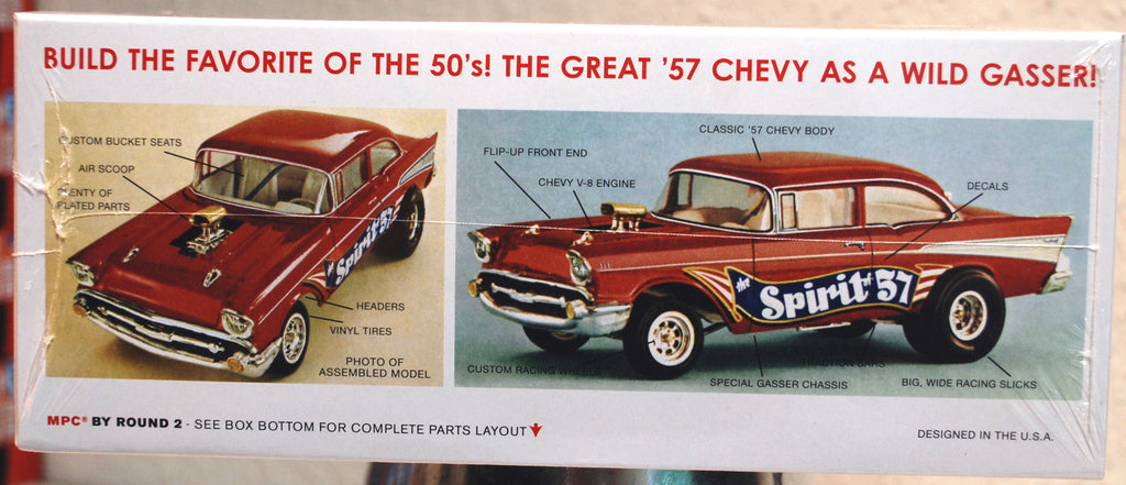 1957 Chevrolet Bel Air Spirit of 57 Flip Nose Gasser 1:25 Mpc 904