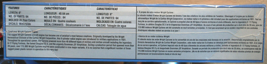 Atlantis 6052 Wright Cyclone 9 Radial Engine Sternmotor 1:12