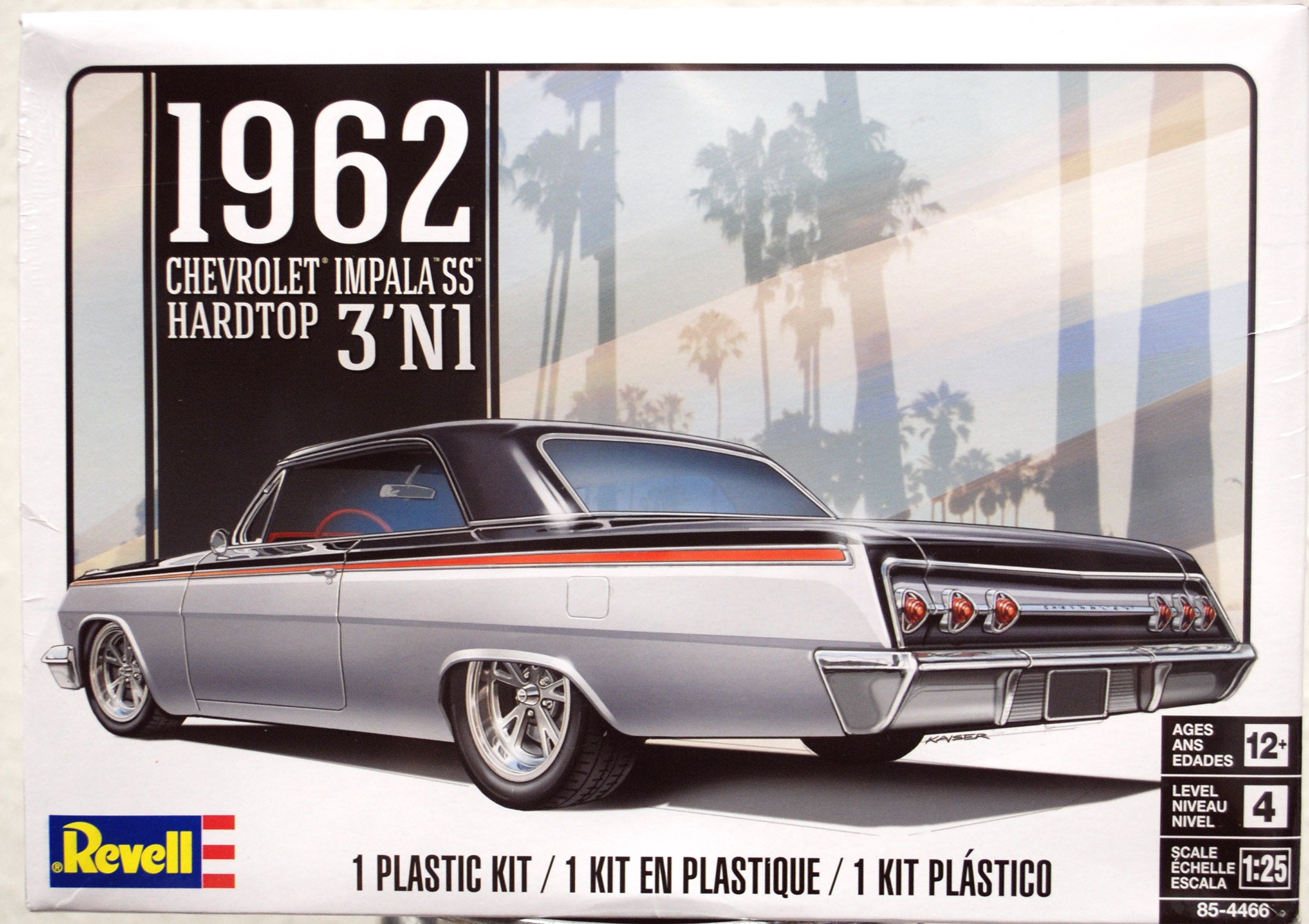 Revell 4466 1962 Chevrolet Impala SS 409 3´n1 1:25 oldschools muscle car Bausatz