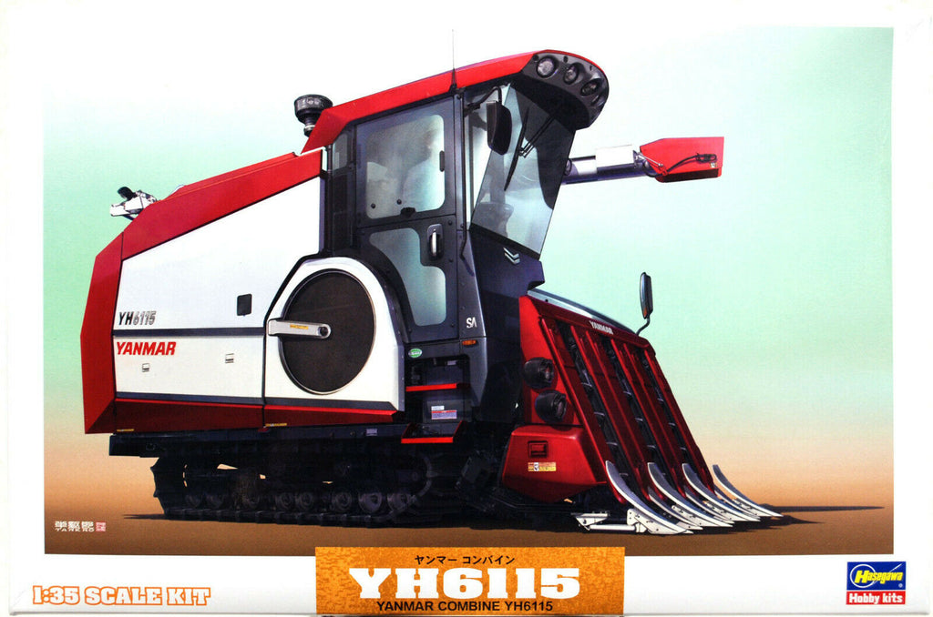 Yanmar Combine YH 6115 Reis - Erntemaschine 1:35 Hasegawa 66007