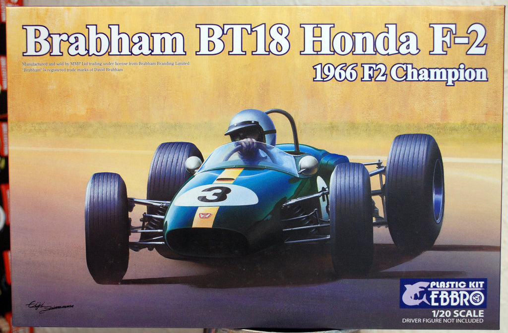 Ebbro 20022 1966 F2 Champion Brabham BT 18 Honda F-2 1:20