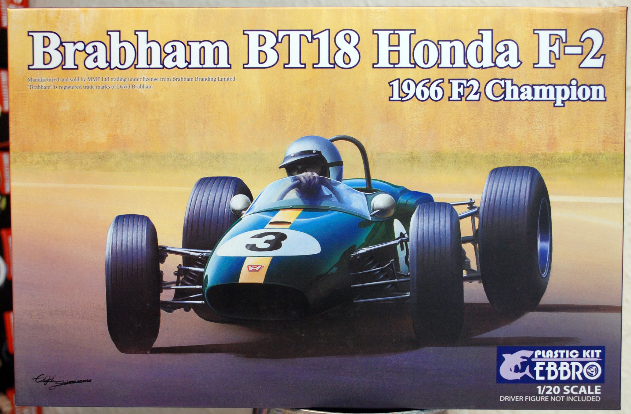 Ebbro 20022 1966 F2 Champion Brabham BT 18 Honda F-2 1:20