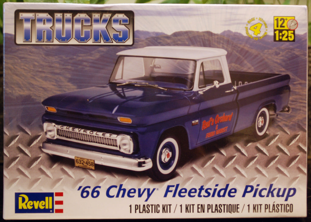 Revell 7225 1966 Chevrolet Fleetside Pickup 1:25 wieder neu 2016 Bausatz