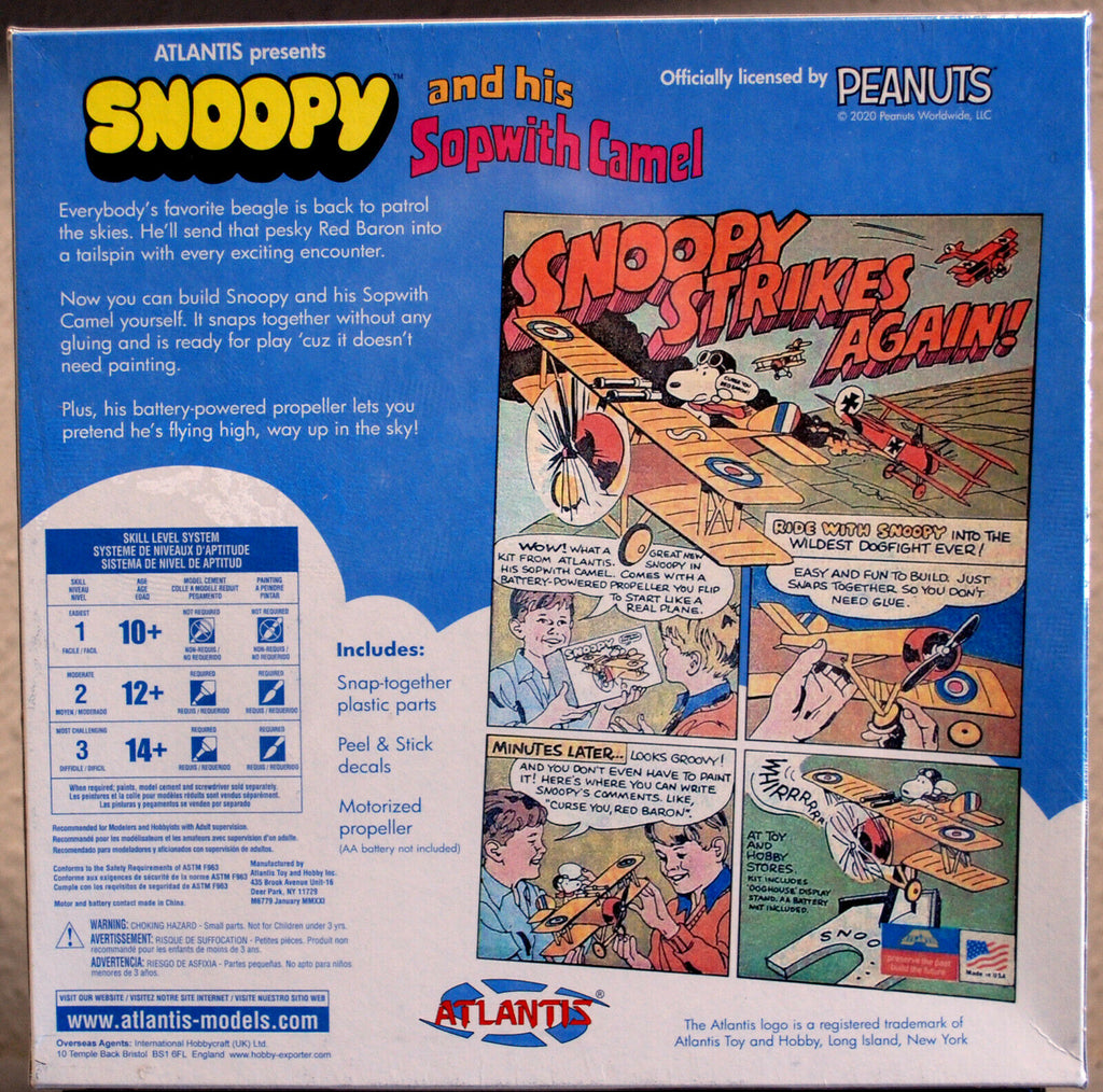 Peanuts Snoopy and his Sopwith Camel (vs. the Red Baron) Atlantis 6779