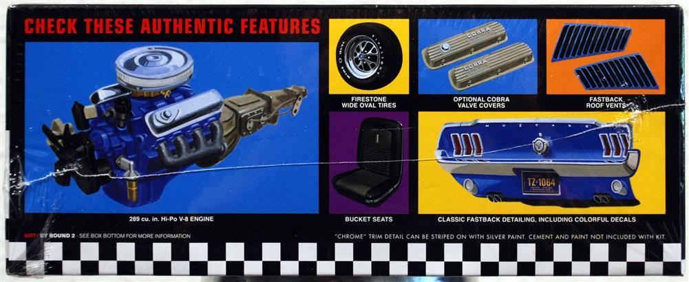 AMT 1241 1967 Ford Mustang GT Fastback 1:25
