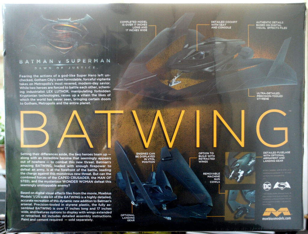 Batwing Batman vs. Superman 2016 Dawn of Justice 1:25 Moebius 969 neu 2017