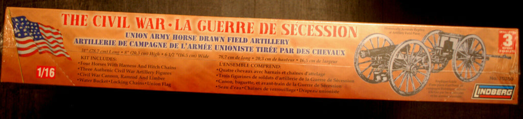 Bürgerkrieg Union Army Berittene Artillery + Figuren 1:16 Lindberg 70350