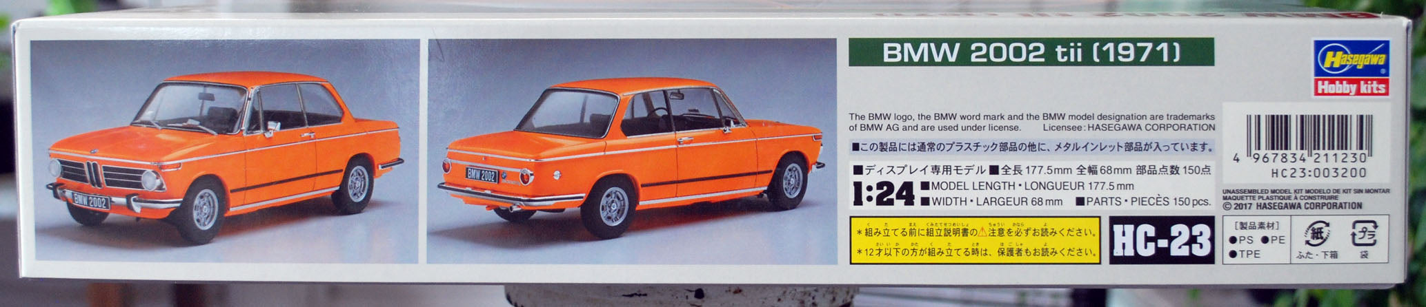 1971 BMW 2002 tii 1:24 Hasegawa 21123 neu 2017  new tool