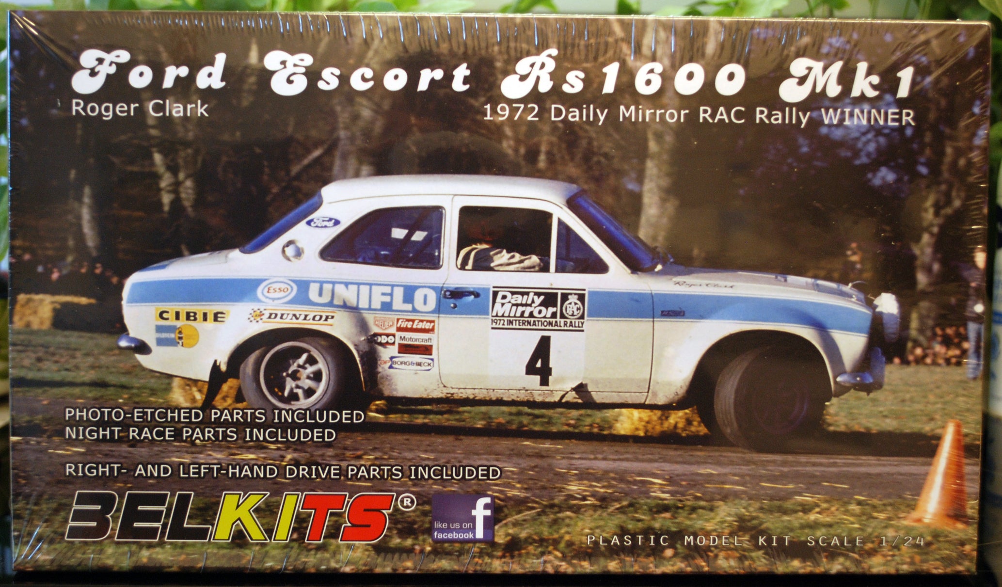 1972 Ford Escort RS 1600 Mk. I Winner 1972, 1:24, Belkits 007 neu 2016 New tool