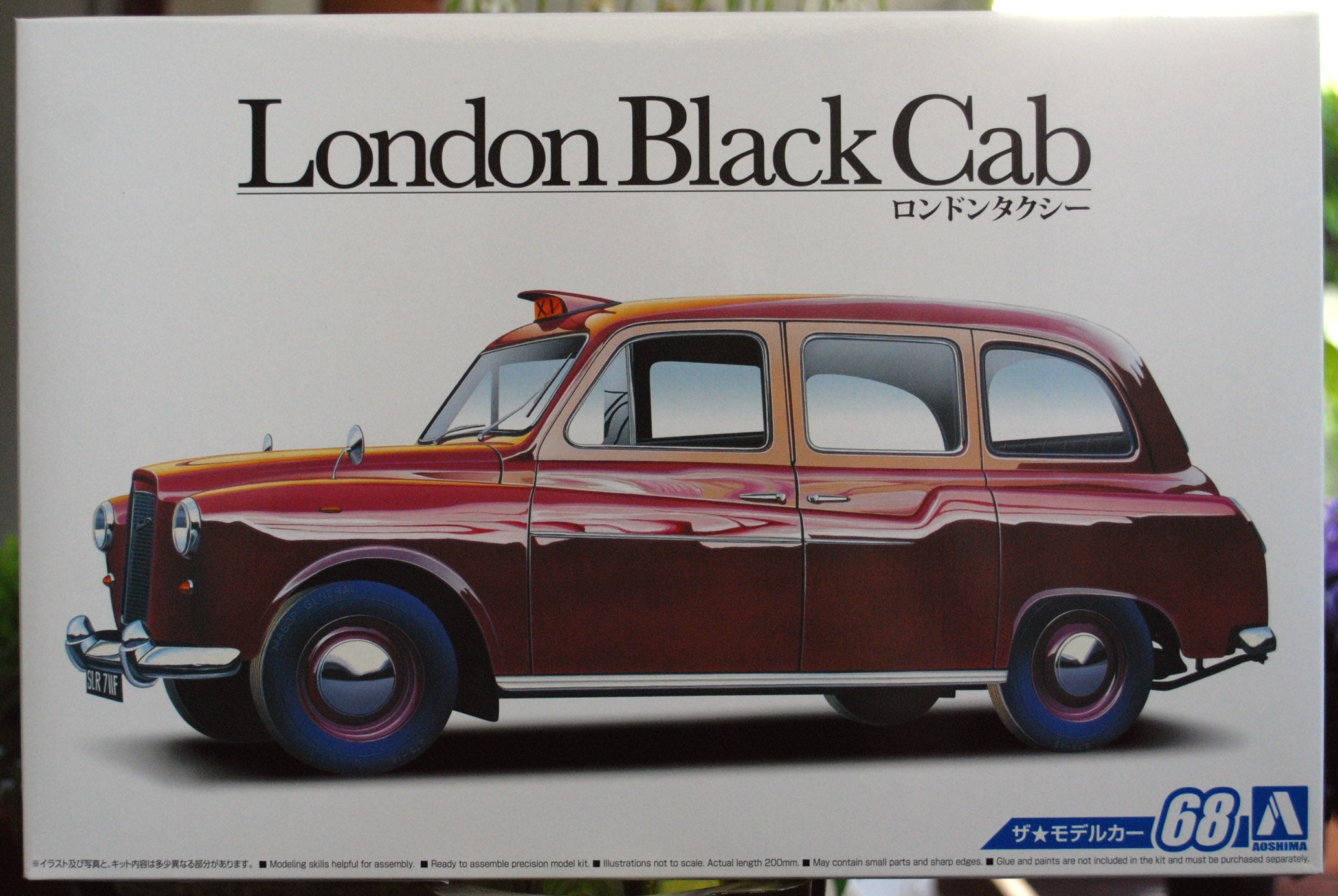 Aoshima 059678 1989 London Taxi Black Cab LT 1 Fairway Austin FX 4 1:24
