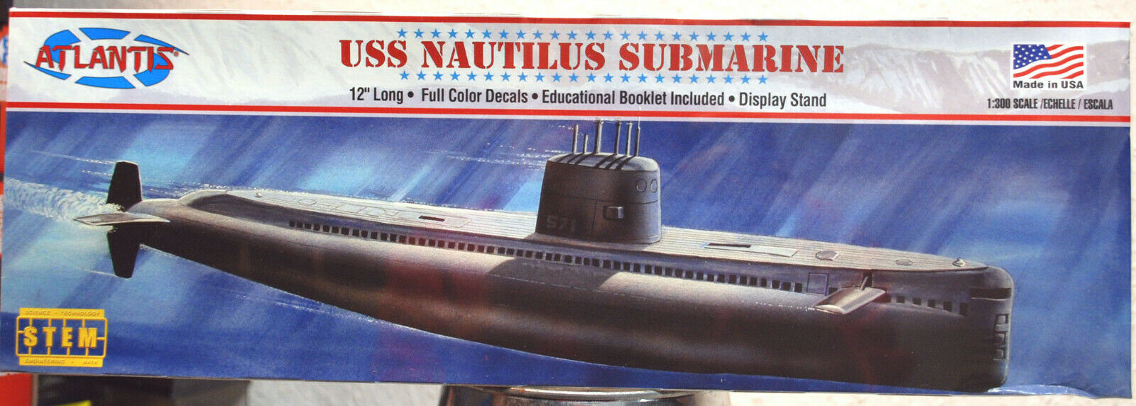 Atlantis 750 USS Nautilus Submarine U-Boot 1:300
