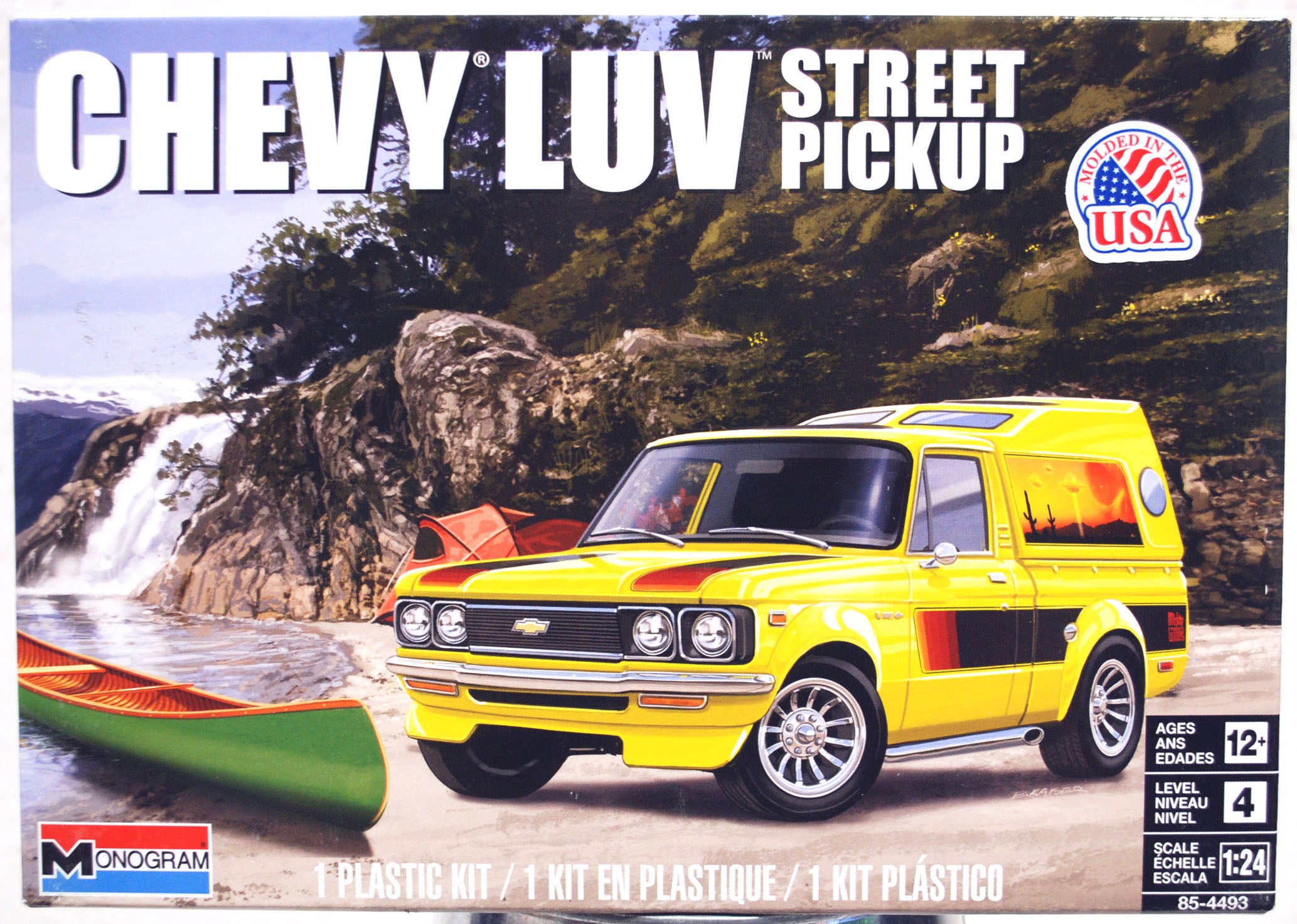 Revell 4493 1972 Chevrolet LUV Pickup Camper 1:24 USA Bausatz