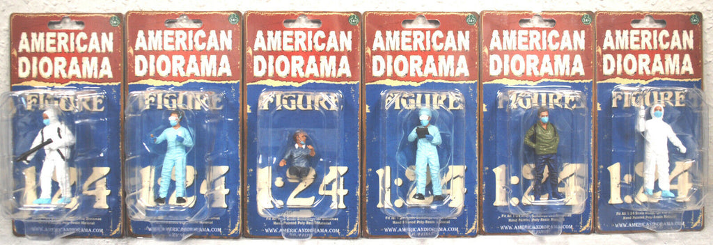 76367B American Diorama Hazmat Crew Set 6 Figuren kplt. 1:24