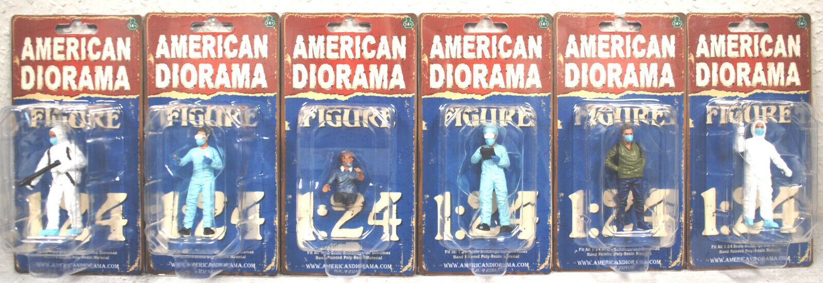 76367B American Diorama Hazmat Crew Set 6 Figuren kplt. 1:24