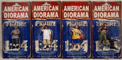 76373B American Diorama Lowriderz Figure Set 4 Figuren 1:24