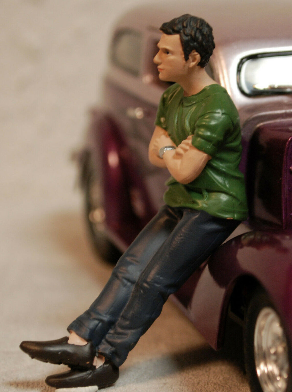 76390 American Diorama Car Meet 2 Figure II 1:24 neu 2021