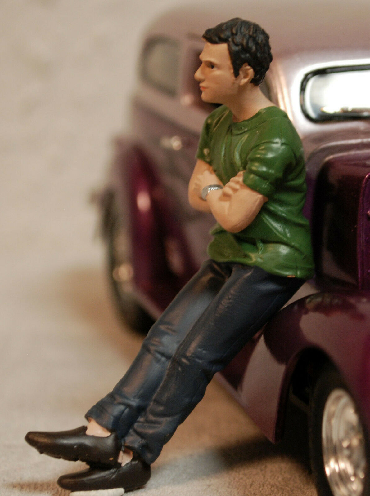 76390 American Diorama Car Meet 2 Figure II 1:24 neu 2021