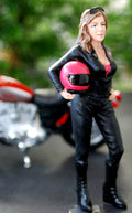 77488 American Diorama Female Biker, Motorradfahrerin, 1:24, neu 2017 neu