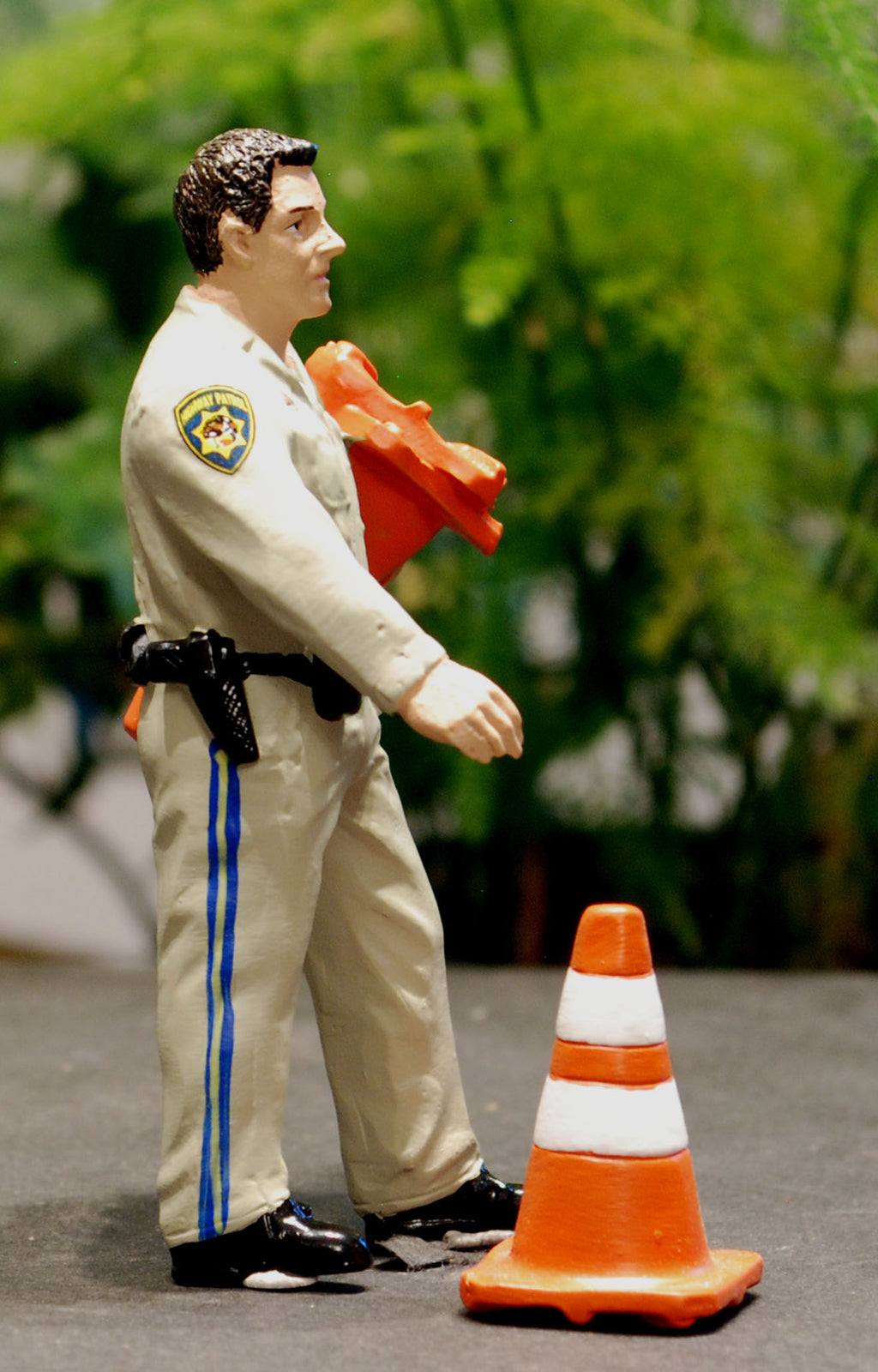 77514 American Diorama Sheriff Collecting Traffic Cones Polizei 1:24