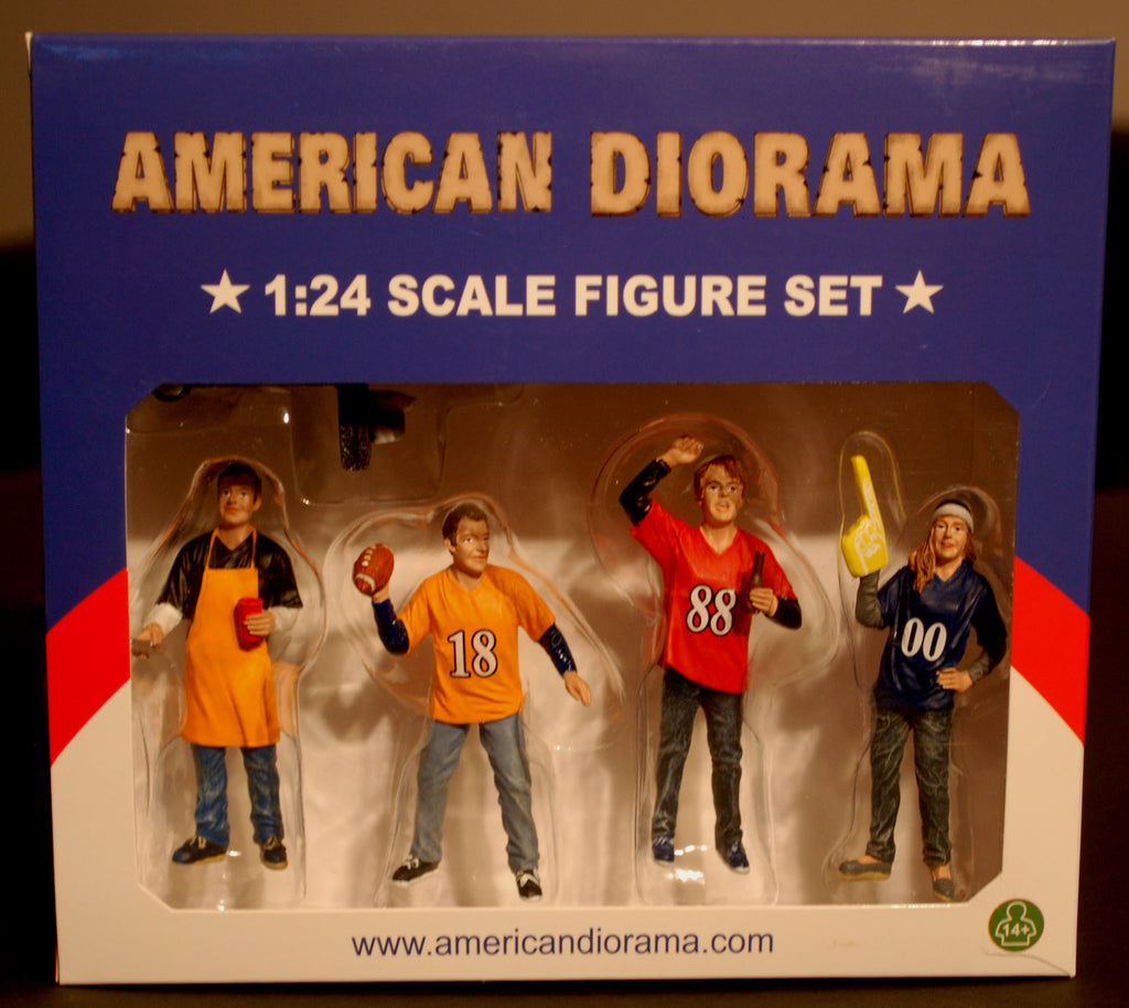 77596 American Diorama, Tailgate Party Set of 5, 1:24, neu 2016 neu, neu