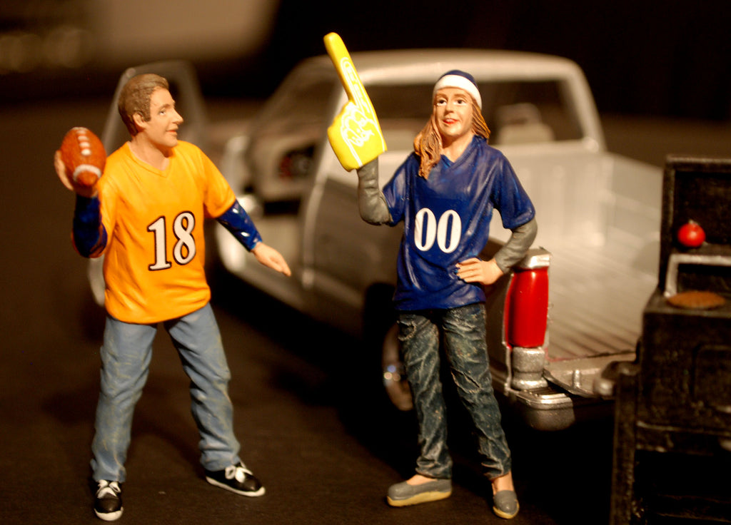 77596 American Diorama, Tailgate Party Set of 5, 1:24, neu 2016 neu, neu