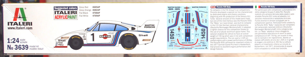 197X Porsche 935 Baby 1:24 Italeri 3639