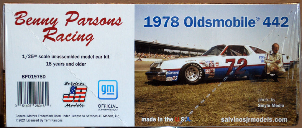 1978 Oldsmobile 442 # 72 Benny Parson Racing 1:25 Salvinos JR 280161