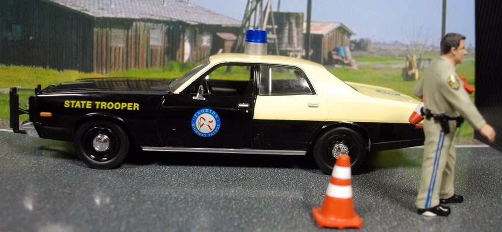1978 Plymouth Fury Florida Highway Patrol 1:24 Green Light 85512