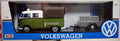 Motor Max 79676 1959 Volkswagen VW T 1 DoKa Straßenmeisterei m. Anhänger 1:24